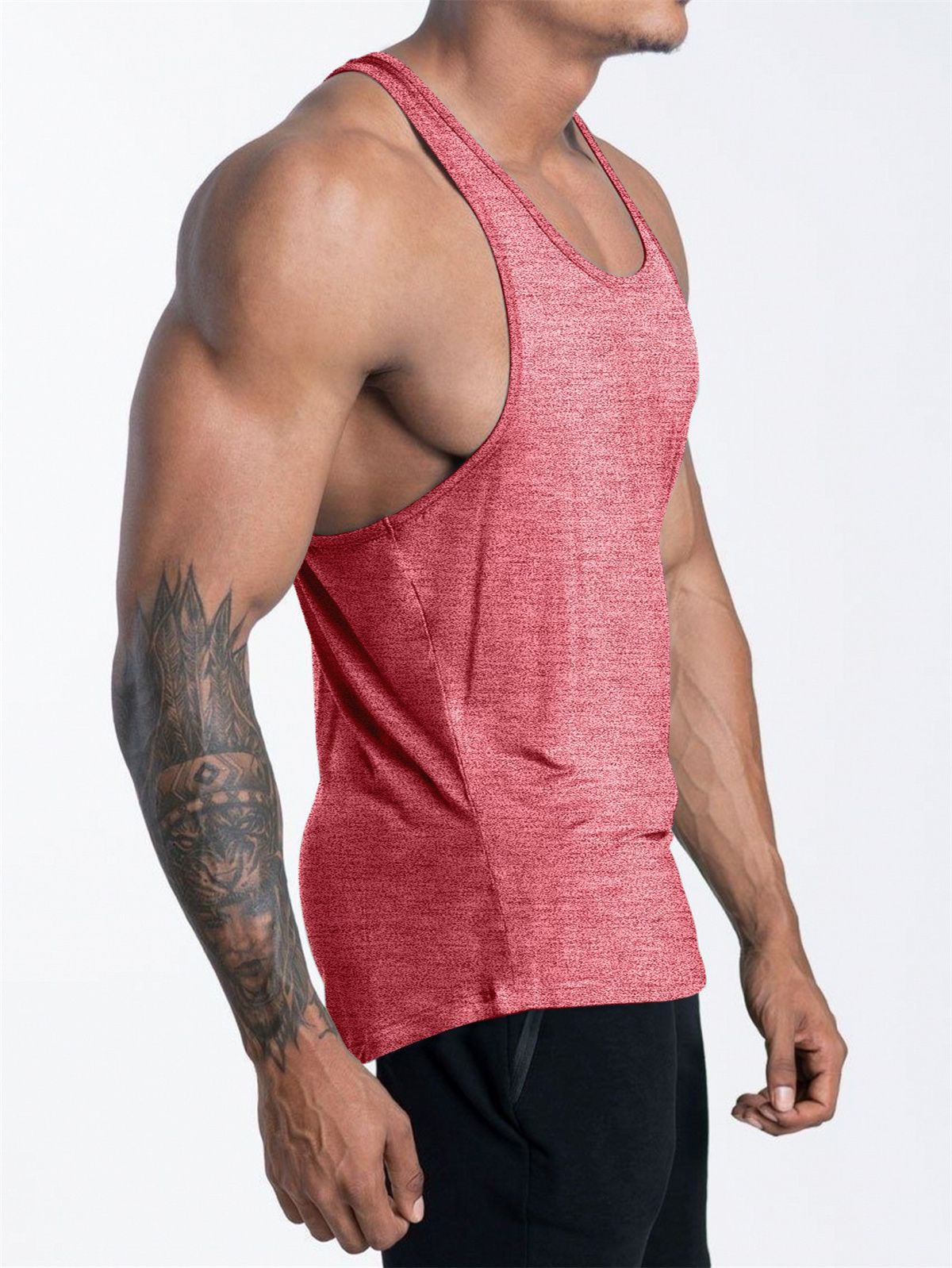 Quick Dry Bodybuilding Tank Top Men Gym Fitness Sport Sleeveless Shirt Male Casual Skinny Stringer Singlet Vest Workout Clothing