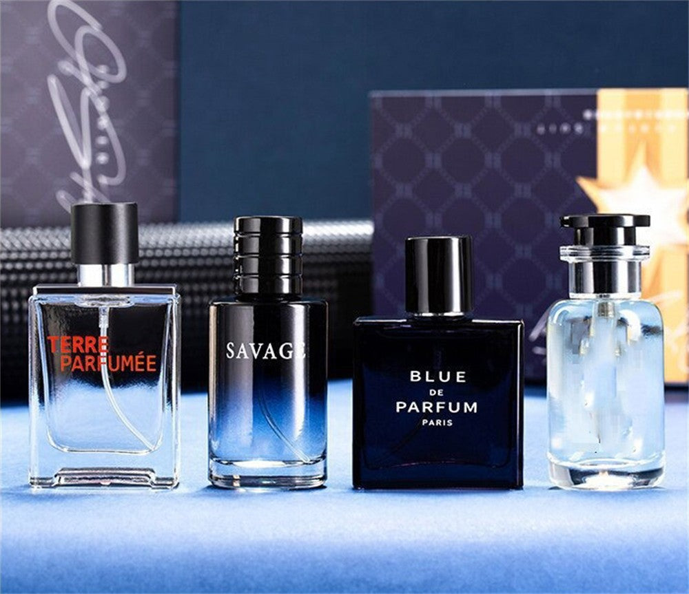 Perfume Masculino de Luxo Kit 4 Peças 100ml com Colônia Perfumes Homme Caixa de Presente Perfumes Masculinos Spray com Aroma Natural Floral Frutado