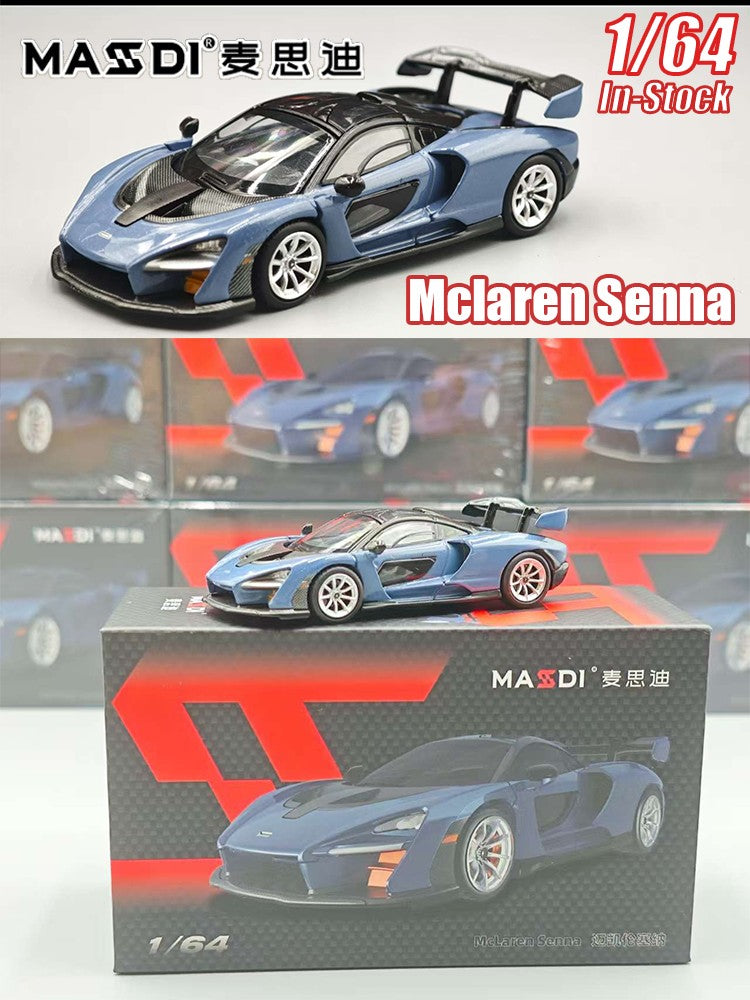 Novidade em Estoque Masdi 1:64 Mclaren Senna 1110 Edição Especial Modelo de Carro Estático em Liga Leve Personalizado Brinquedo de Menino Presente Colecionável