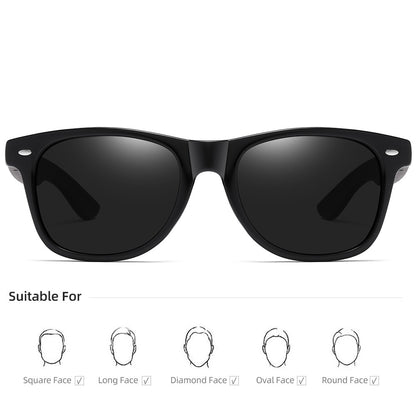 Óculos de Sol Masculinos e Femininos Polarizados de Bambu Madeira GM S5097 Oval