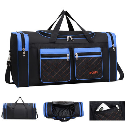 Men Nylon Travel Duffel Bag Large Capacity Handbag Portable Outdoor Carry Luggage Convenient Practical Male's Weekend Gym Bag