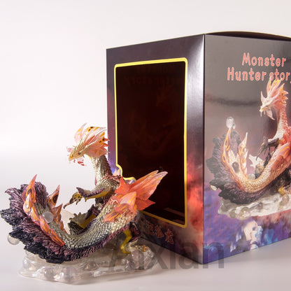 Figura de Dragão de Jogo Monster Hunter de 17CM Mizutsune Zinogre Monstros Nergigante Iceborne Velkhana Zinogre Figura de Ação de PVC Brinquedo