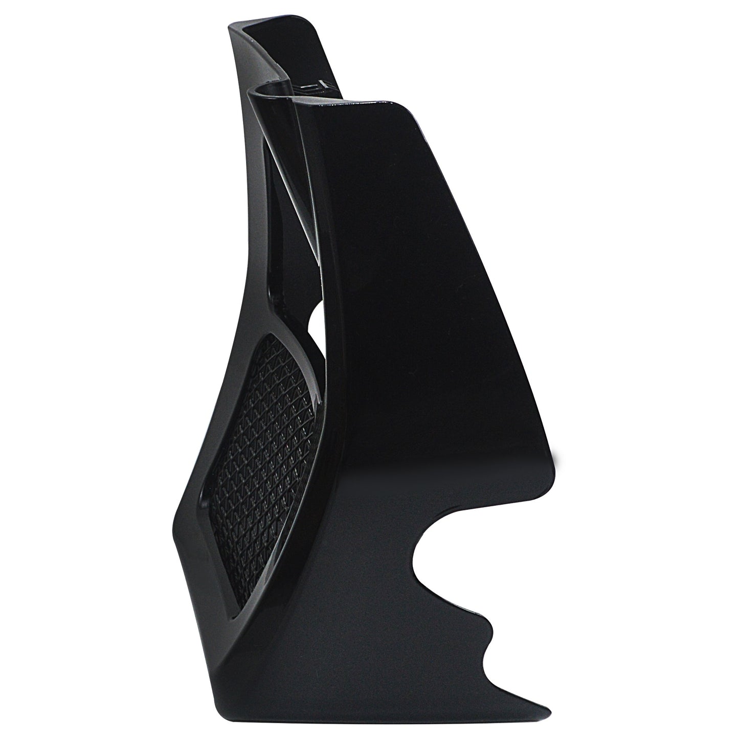 Carenagem de Moto Spoilers Dianteiros Capa de Radiador Queixo para Harley Road King Electra Street Glide FLHR FLTRX 17-2025 Preto Brilhante
