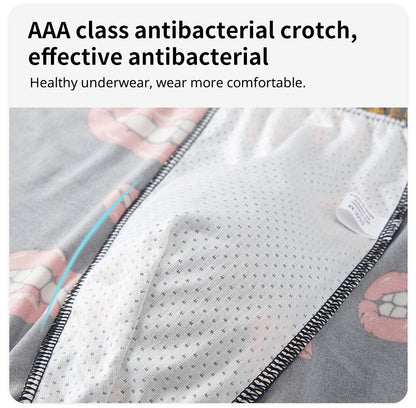 5/7/10 Pcs Men's Long Sports Parent-child Underwear Teenagers To Adults Multi-size Mix And Match Boyshort Elastic Waist Shorts