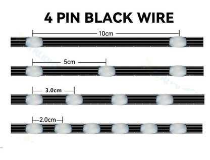 New 12V WS2815 Seed Pixel Light 4 Wires with Backup Data Wire Individually Addressable RGB Fairy Lights Ramadan Decorations 2026