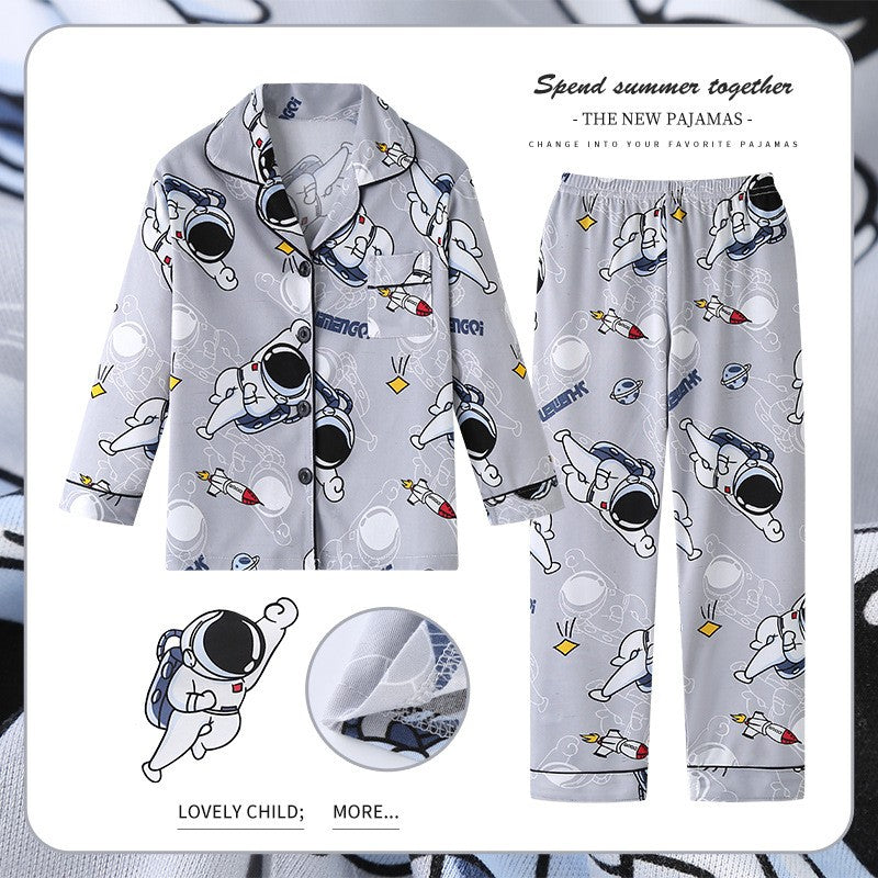 Trend Pajama Girl Sets for Children Loungewear Boys' Pajamas Sleepwear Robe Children's Clothing Mother Kids