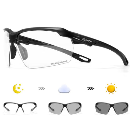 Óculos de Ciclismo Fotocromáticos SCVCN Masculino MTB Óculos de Sol para Ciclismo Feminino Óculos de Ciclismo de Estrada UV400 Óculos Esportivos para Corrida ao Ar Livre