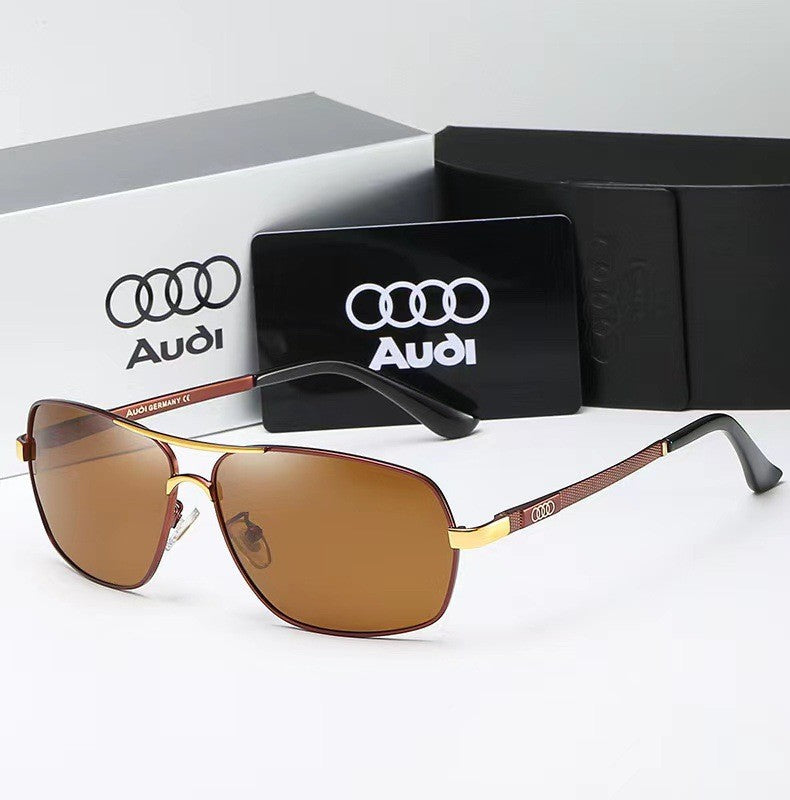 Audi Polarized UV400 Driving Sunglasses for Men/Women Square Frame Glasses Wholesale Gift for Auto Enthusiasts 557