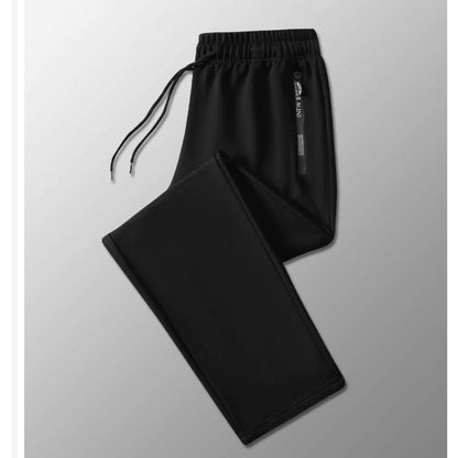 Calça casual masculina primavera e outono nova solta reta calça comprida calça jogger esportiva da moda