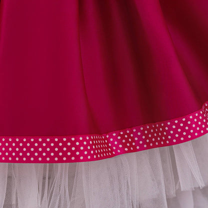 Masha and Bear Maid Costume for Baby Girls Lolita Christmas Costumes 1st Birthday Party Princess Dresss Bow Wedding Kids Clothes