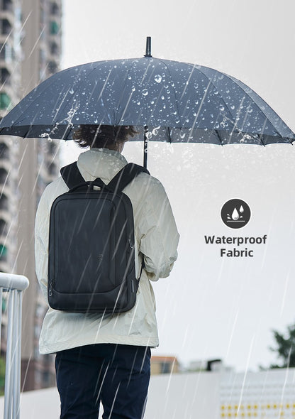 HK Men's Designer Laptop Bag Waterproof School Bags for College Boys Male Business Sports Travel Backpack Men With USB Charging