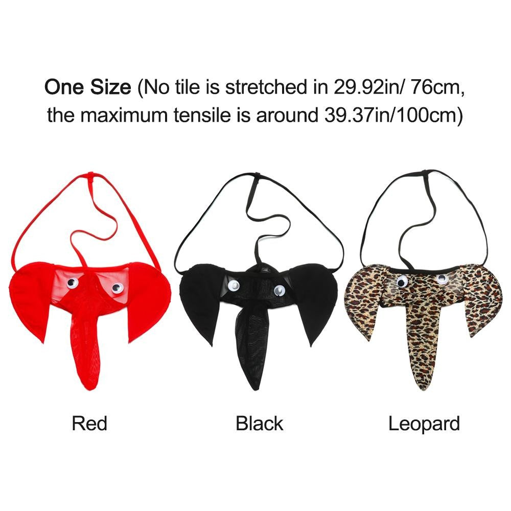 Men's Sexy Elephant Lingerie G-string Male T-back Thongs Bulge Pouch Underwear Men's Clothing