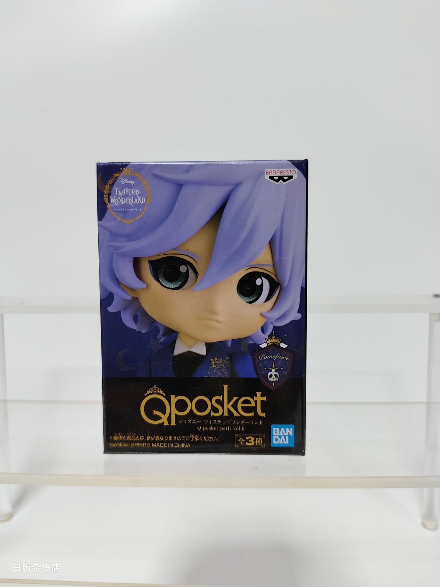 Genuine Bandai Q posket Series Disney Twisted Leona Jack Ruggie Wonderland Azul Ashengrotto Colecionáveis Brinquedos de Modelo Presente