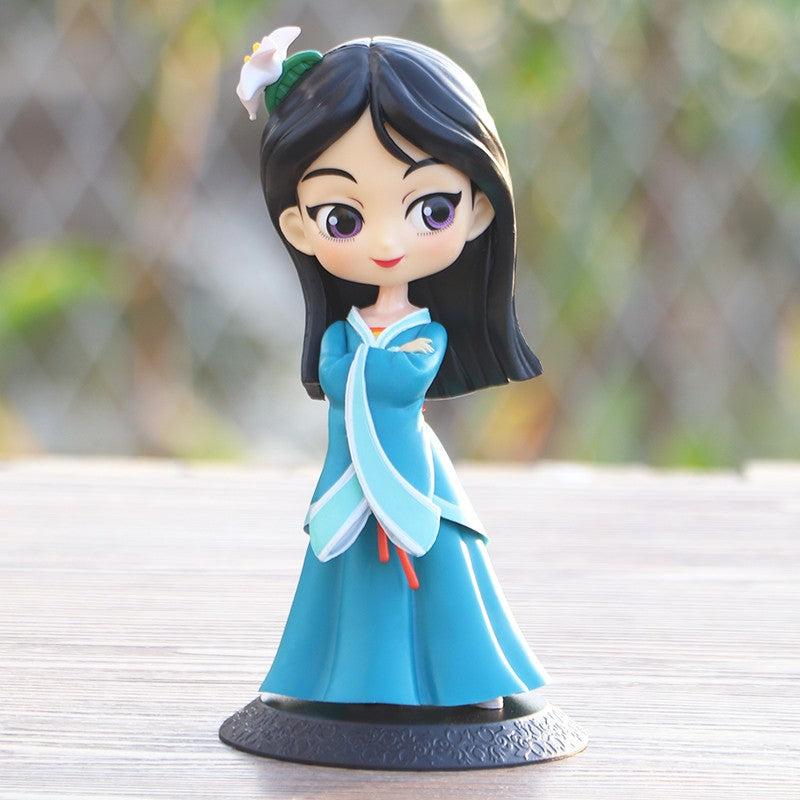 Princesa Disney Ariel Rapunzel Cinderela Sereia Anna Elsa Bela Sofia Branca de Neve Mulan A Pequena Sereia Bonecos Brinquedos Presente Infantil