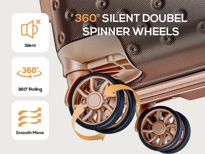 20-inch Carry on Luggage Suitcase Set for Travel, Hard Case Durable, Lightweight, Suitable for Short Business Trip or Weekend Ge