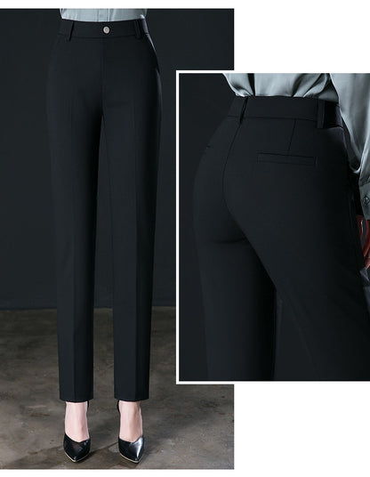 New Autumn Women's Suit Pants, Black Gray Khaki Pantalones Spring Female Slim Trousers, Asian Size 26 27 28 29 30 31 32 33