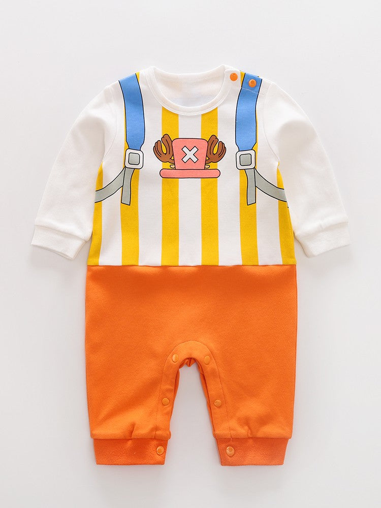Spring And Autumn Newborn Anime Style Role Play Cotton Comfortable Soft Girl Boys 0-18m Long Sleeved Baby Bodysuit