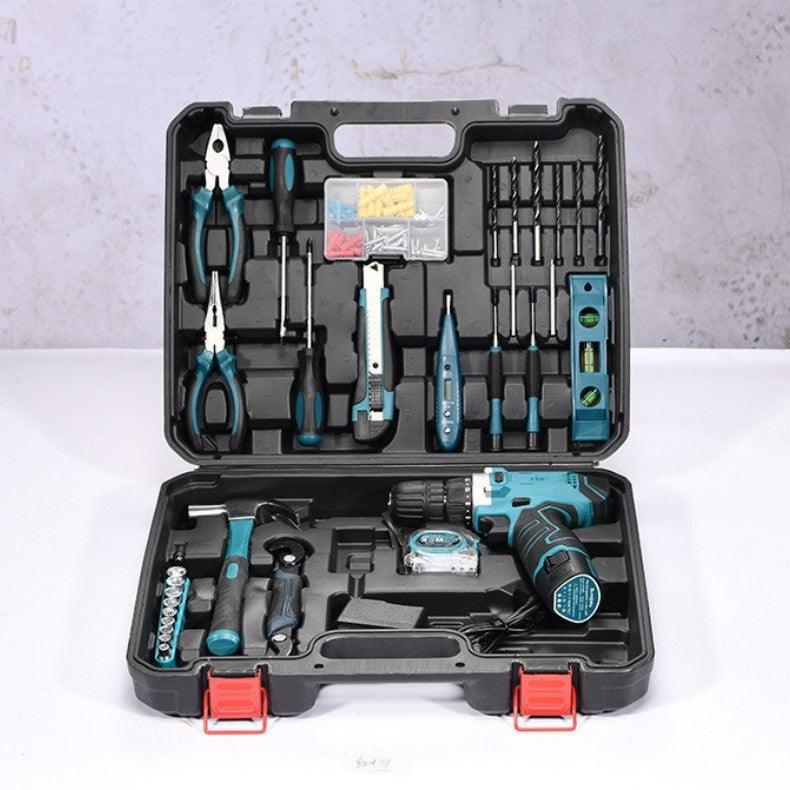Conjuntos de Ferramentas Elétricas de Furadeira de Alta Potência Ferramentas Automotivas Ferramentas de Combinação Multifuncionais para Reparo Kit Caixa de Ferramentas para Reparo Automotivo
