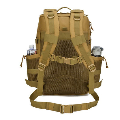 45L Men's Outdoor backpack Molle Backpack Hiking Backpack with bottle Stand Outdoor Hiking bag Fitness Backpack