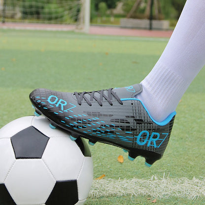TF/FG Football Field Boots Original Men Women Studded Football Shoes Turf Match Ultralight Soccer Shoes Cleats Unisex Resistant