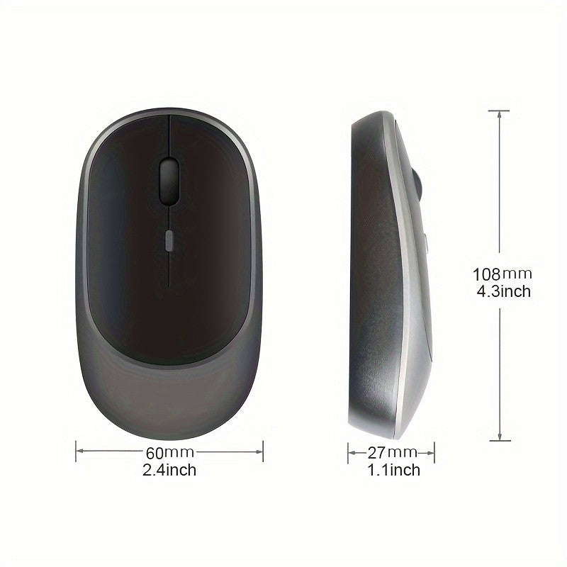 HOT Mouse Sem Fio USB 2.4G Recarregável Gamer Modos Duplos Bluetooth Para Notebook Pad Tablet PC Macbook Mause