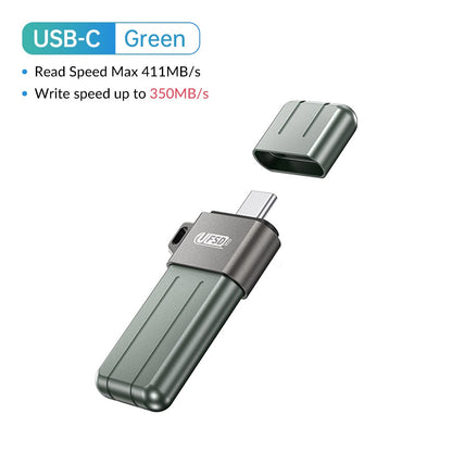 ORICO All Metal 512GB USB Flash Drive 411MB/S Pen Drives 256GB 128GB 64GB USB Stick Type C Pendrives Memory Stick U Disk