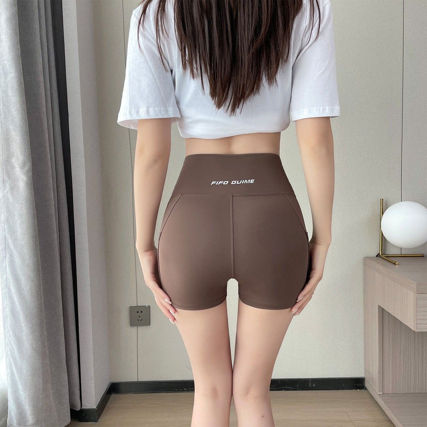 Women Sports Short Yoga Shorts High Waist Breathable Soft Fitness Tight Women Yoga Legging Shorts Cycling Athletic Gym Shorts