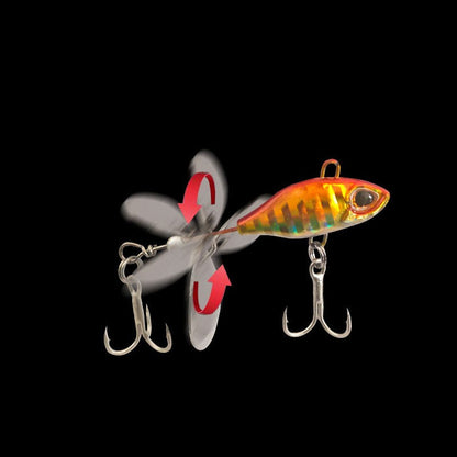 7/10/14g Isca Giratória VIB Vibração Longa Colher Rotativa com Cauda Giratória Isca Pesca Jig Trator Iscas Duras Pesca Pesca