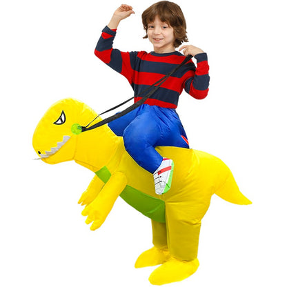Kids Child Dinosaur Inflatable Costume Anime Purim Halloween Christmas Party Cosplay Costumes Dress Suits for Boys Girls
