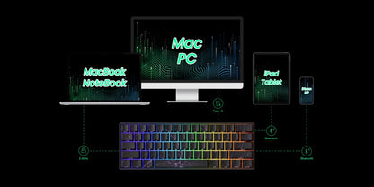 Akko MonsGeek FUN60 Teclado Mecânico Interruptor Magnético Teclados Gamer 60% Gatilho Rápido 0,01mm 8K ARGB HE/TMR Teclado Personalizado