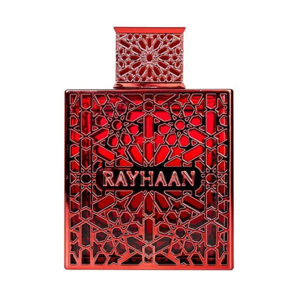 RAYHAAN Crimson Eau de Parfum Homme Spray 100ml Original Árabe Perfumes Nobre Duradouro Amadeirado Picante Feromônio Perfume Colônia Maquiagem