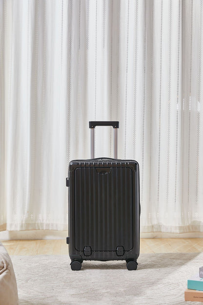 New multifunctional luggage with front opening 20 inch password travel case 26 inch men's and women's large capacity luggage wit
