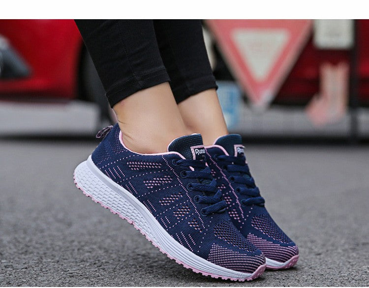 Women Casual Shoes Fashion Breathable Walking Mesh Flat Shoes Woman White Sneakers Women 2024 Tenis Feminino Female Shoes
