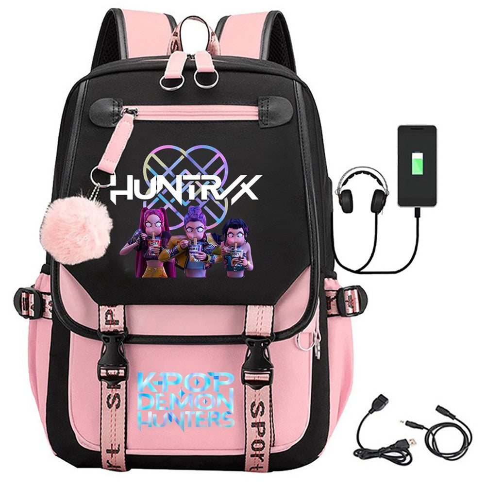 Para KPop Demon Hunters Mochila Adolescentes Mochilas Para Kpop Demon Mochila para Fãs Adolescente