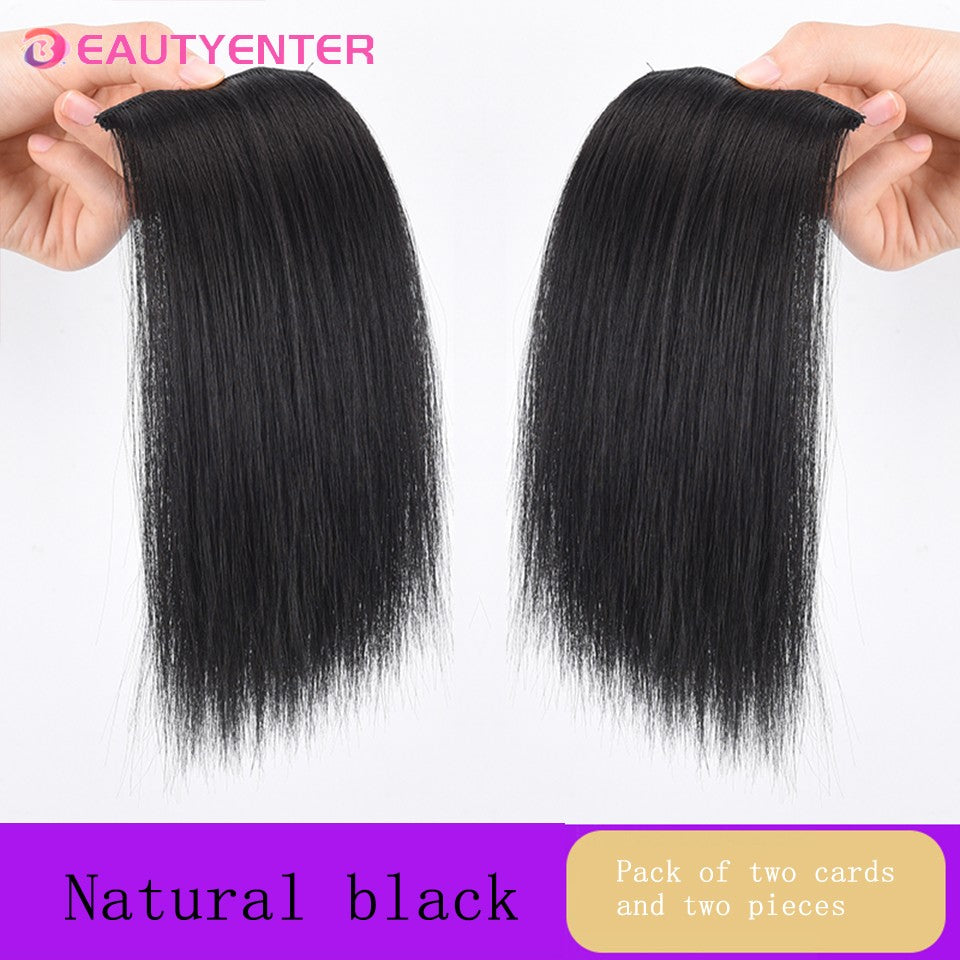 Tic-Tacs Sintéticos One Piece 2Clips Cabelo Liso Invisível com Tic-Tac Aumento de Volume Apliques Capilares Cobertura Lateral Superior
