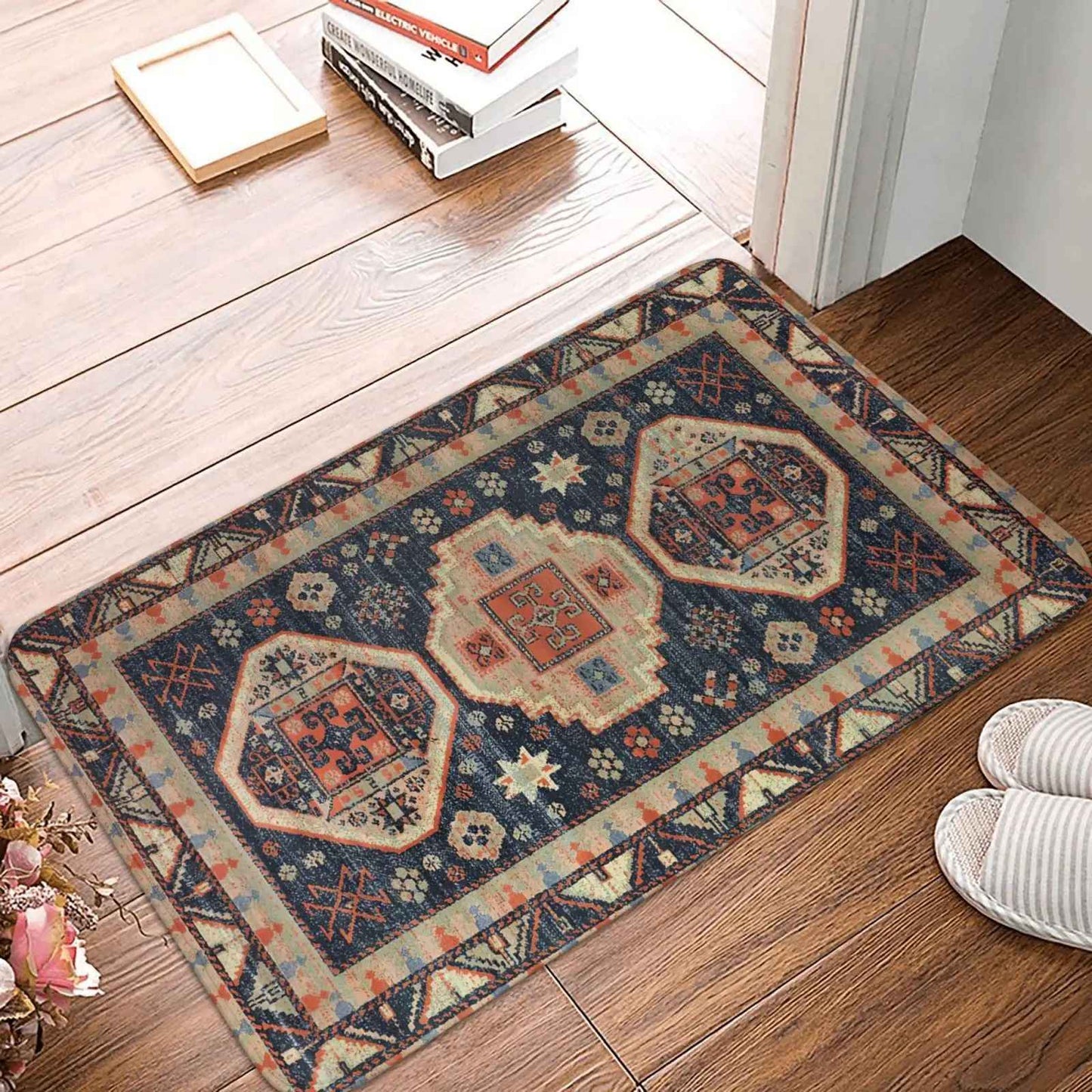 Moroccan Ethnic Decorative Bathroom Mats Small Rugs Soft Kitchen Mats Home Living Room Carpets Entrance Door Mats