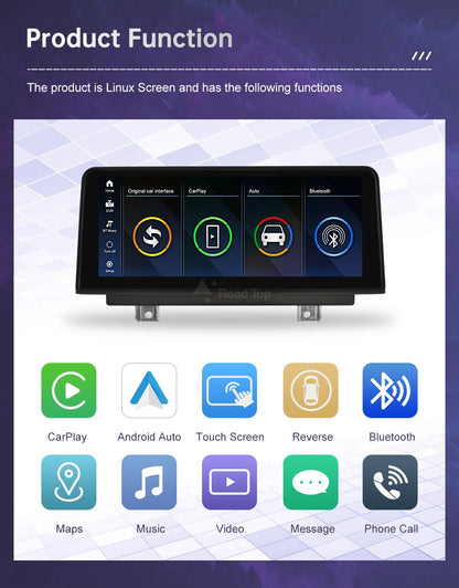 Wireless CarPlay Android Auto Car Multimedia Display For BMW 1 Series  E81 E82 E87 E88 CCC/CIC System Touch Screen Car Radio