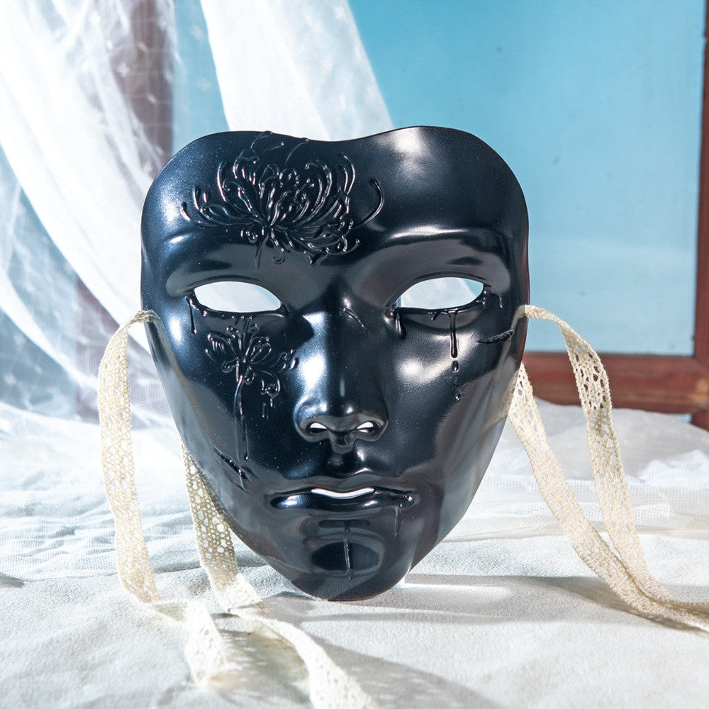 Mask Retro Hand Drawing Fashion Men and Women SameStyle Ancient Style Adult Style Hanfu Props Ball Party Secret Room Accessories