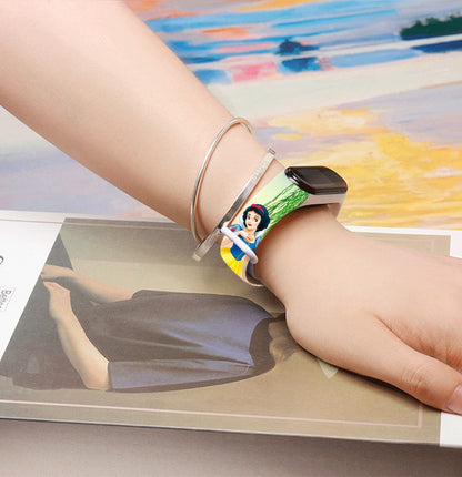 Disney Princess Kids Digital Watch Cartoon Action Figure Snow White LED Touch Waterproof Electronic Watch Toys for Children
