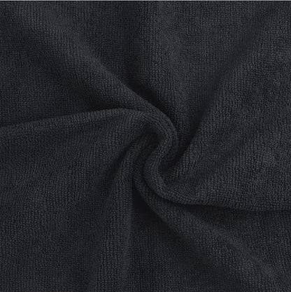 Black Microfiber Salon Hair Drying Towel Guest Used Hand Towels Hair Stylist Spa Bath Hair Drying Towel Cleaning Towel