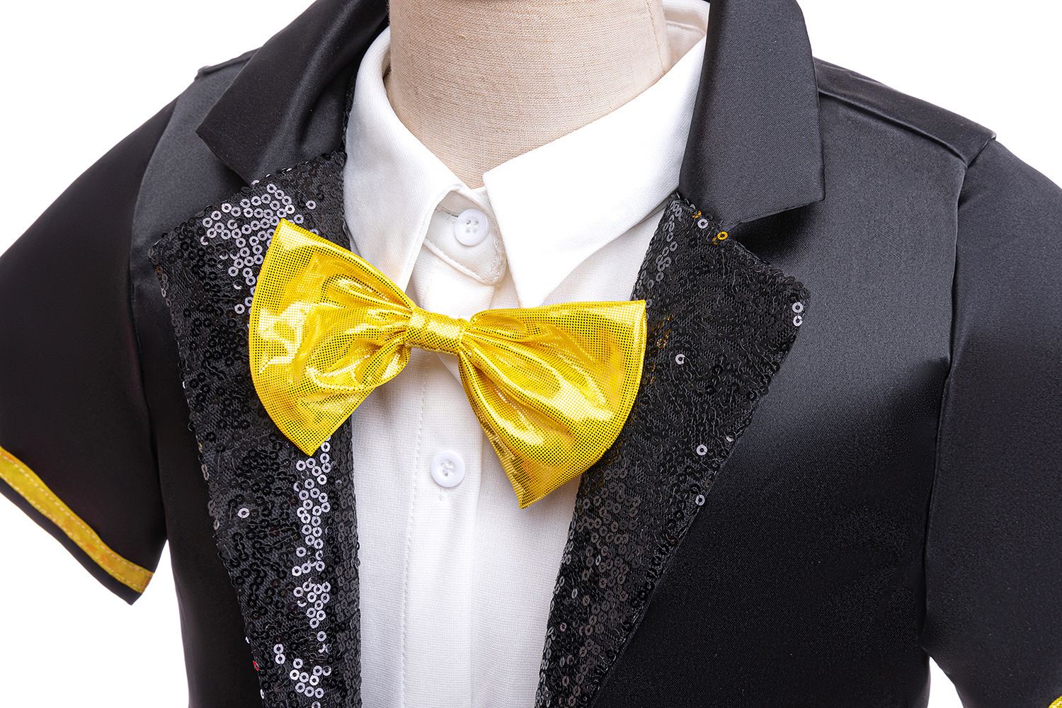 Cartoon Mouse Cosplay Costume Bow Tie Top+Short Sleeve Coat+Suspender Shorts for Halloween Carnival Birthday Outfits