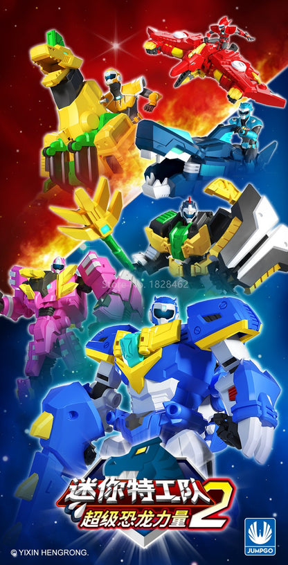 Mini Force 2 Super Dino Power Transformation Robot Toys Action Figures MiniForce X Simulação Animal Deformação Dinossauro Brinquedo