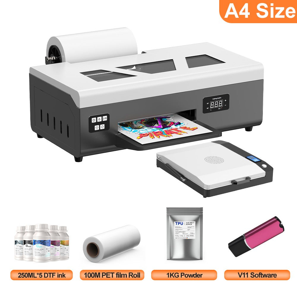 US/EU Stock A3 XP600 DTF Printer Machine A3 UV Sticker Printer DTF Printer Direct to Film Print DTF Printer A4 T-Shirt Printer