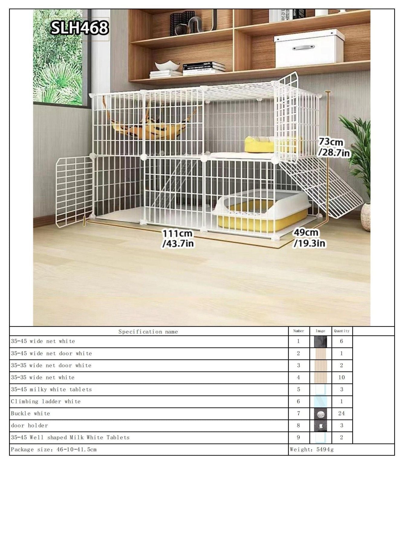 Grande Gaiola de Gato para Uso Doméstico, Vila de Gatos Gigante Interna, Estrutura de Escalada para Gatos com Espaço Livre de Várias Camadas, Casa de Gatos Luxuosa, Casa de Gatos