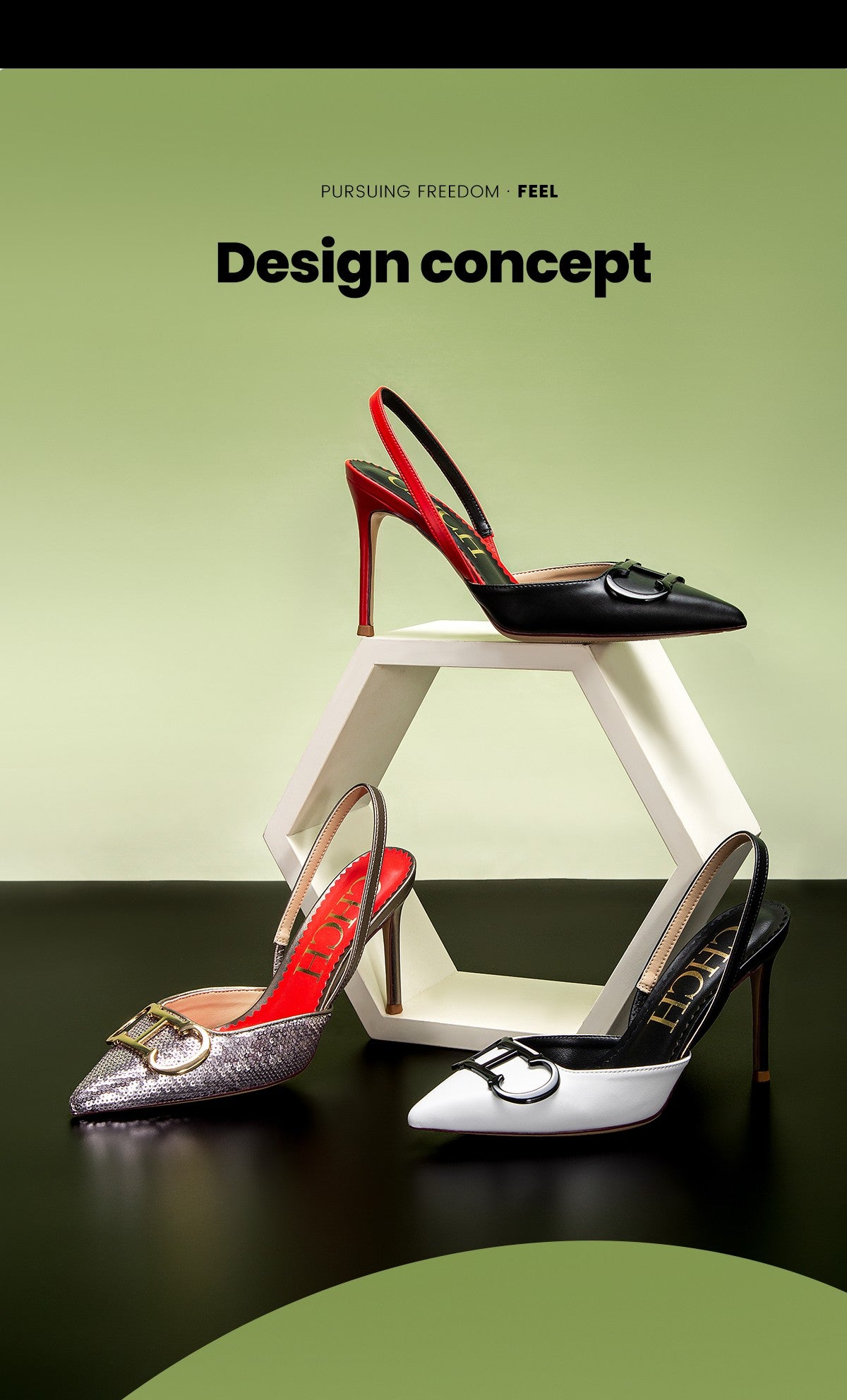 CHCH Women's High Heels 2025 Sharp tip Destiny Closed Toe Strappy Heels Sexy Wedding Bridal Party Dress Shoes 9cm