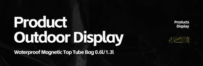 Rhinowalk Bicycle Top Tube Bag Waterproof Bike Front Frame Storage Bag Screw & Strap fixed Cycling Travel For MTB Road Gravel