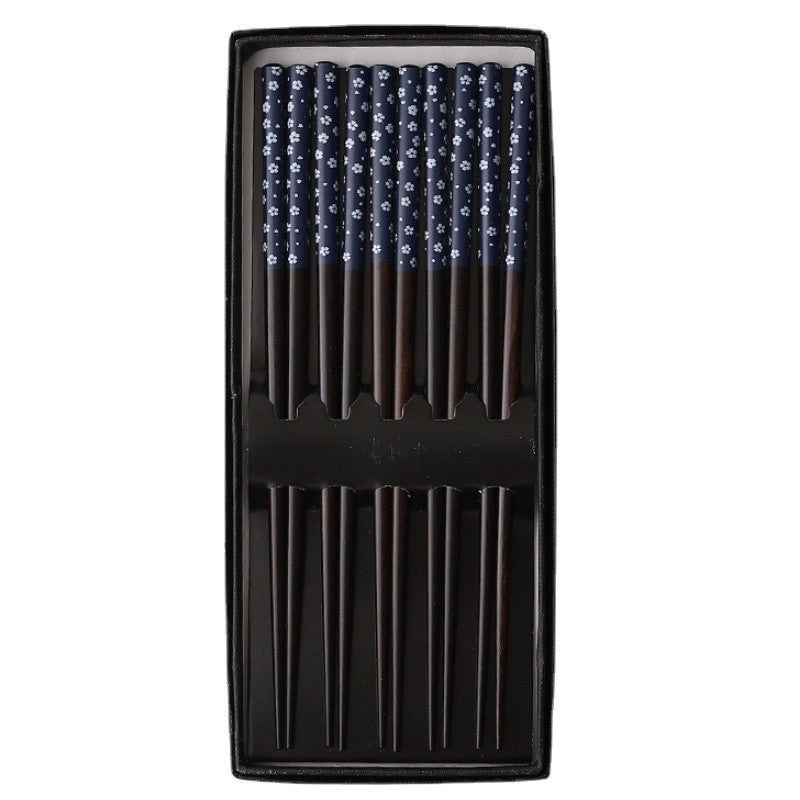 5 pares de pauzinhos japoneses para sushi, antiderrapantes, reutilizáveis, chineses, utensílios de mesa, presente, ferramentas de cozinha