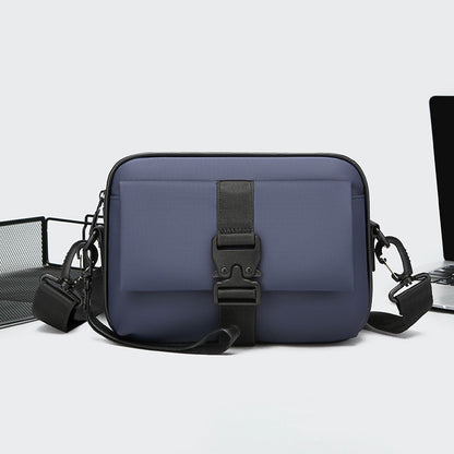 High Quality Soft PU Leather Men's Shoulder Bag Fashion Small Handbag Casual Male Day Clutch Bag