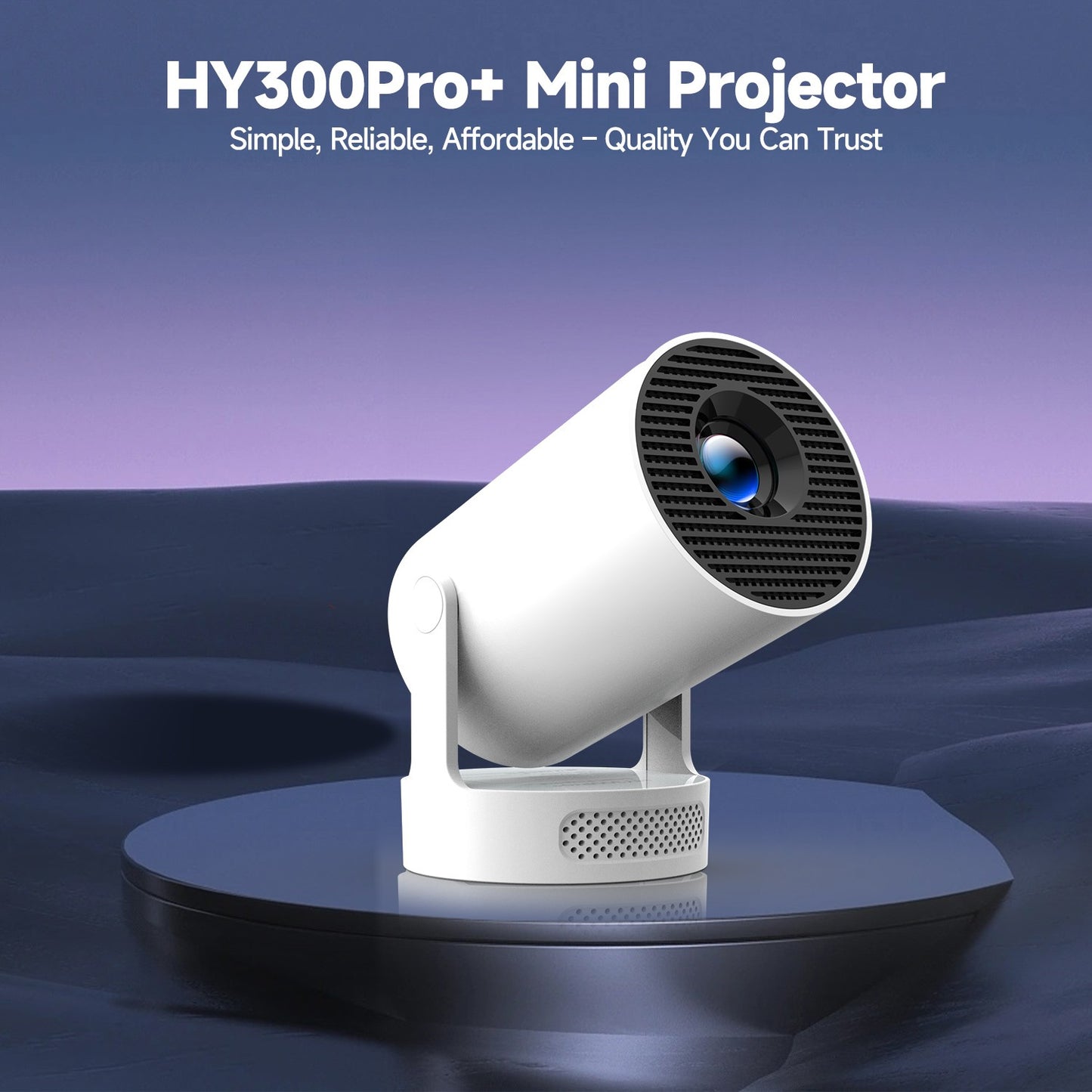 Miniprojetor Portátil Magcubic 8K Android 14 8000 Lúmens WiFi 6 BT5.4, Cinema ao Ar Livre, Alto-falante HiFi de 5W, Suporte a HD 720P HY300 Pro+