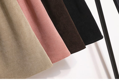 Women's New Style High-Waist Plus Size Skirts Elastic Waist Solid Wrap Buttocks Autumn Winter 2025 Versatile Straight Leg Skirt